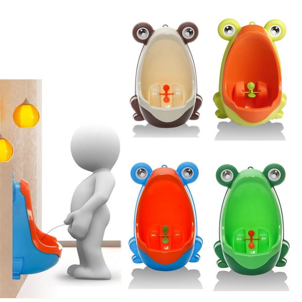 Pot d’Apprentissage Bébé Garçon – Urinoir Grenouille Mural avec Hélice Rotative – Facile à Fixer et Nettoyer – 1 à 6 ans